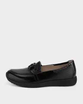 Лоферы из натуральной кожи наплак