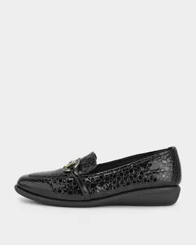 Лоферы увеличенной полноты из натуральной кожи