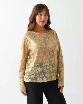Лонгслив, р. 50, цвет Золотой