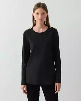 Лонгслив, р. 58, цвет Черный