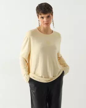 Лонгслив, р. XXL, цвет Молочный