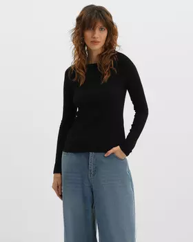 Лонгслив рельефного кроя из модала