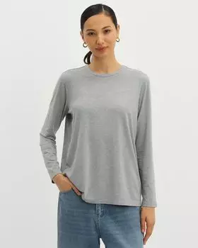 Лонгслив свободного кроя с модалом