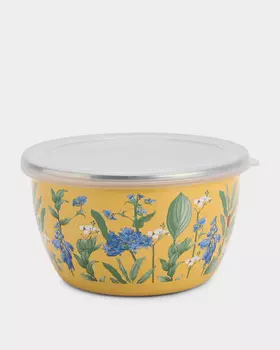 Миска эмалированная с крышкой «Ностальгия»