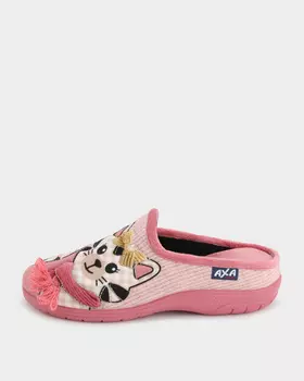 Мягкие тапочки с аппликацией в виде котиков и технологией Deo Fit