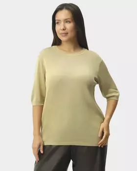 Мягкий пуловер из тенсела и шелка