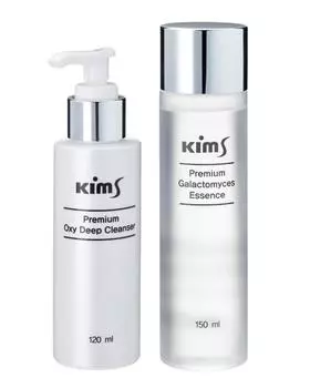 Кислородный гель для очищения, 120 мл + стимулирующая эссенция для лица Premium Galactomyces, 150 мл