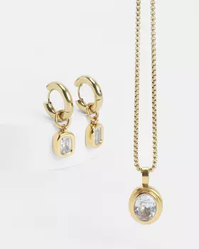 Набор 2 в 1: ожерелье и серьги