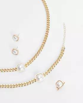 Набор, р. единыйразмер, цвет Белый