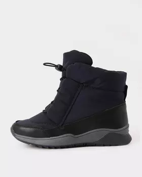 Непромокаемые дутики-ботинки со шнурком-кулиской на высокой нескользящей подошве
