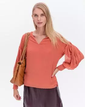 Nominee Блузка, р. 50, цвет Терракотовый
