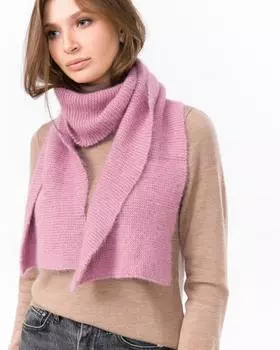 Шарф с шерстью и ангорой