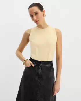 Базовый вязаный топ из вискозы