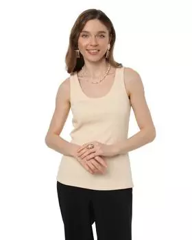 Полуприлегающий тэнк-топ из прочного рельефного материала со стройнящим эффектом