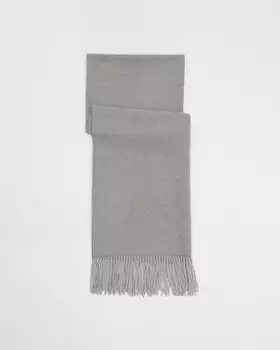 Однотонный палантин из шерсти, кашемира и модала
