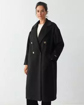 Пальто, р. 46, цвет Черный