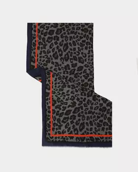 Палантин из шерсти и вискозы