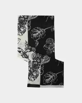 Палантин из шерсти и вискозы