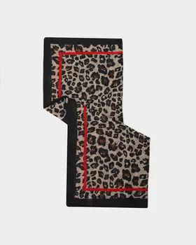 Палантин из шерсти и вискозы