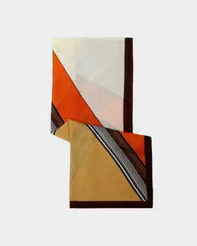 Палантин из шерсти и вискозы