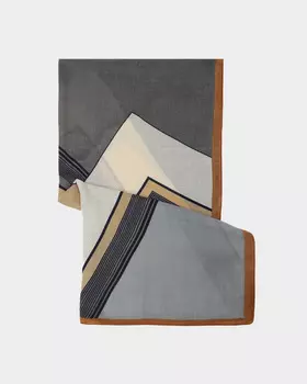 Палантин из шерсти и вискозы