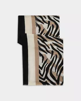 Палантин с принтом «под зебру»