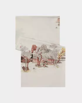 Палантин с шерстью в составе