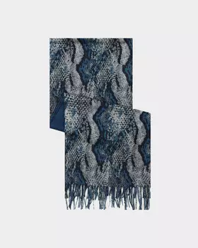 Палантин с шерстью в составе