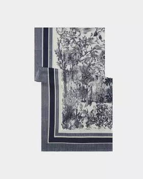 Палантин с шерстью в составе