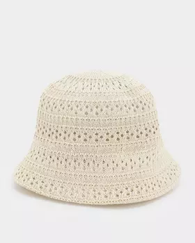 Панама в технике вязания макраме