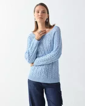 Passegiata пуловер, р. 50, цвет Нежно-голубой
