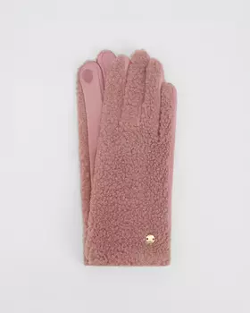 Перчатки с шерстью и мехом тедди