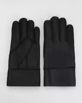 Перчатки зимние из натуральной кожи double face