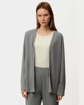 Пижамная блуза из ажурного хлопкового трикотажа