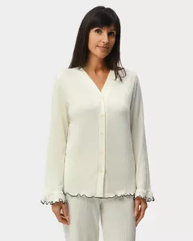 Пижамная блузка с кринкл-эффектом