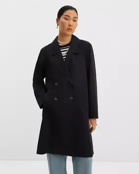 Сатиновый плащ со сборками по спинке