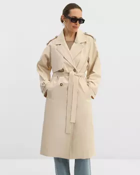 Плащ, р. 54, цвет Молочный