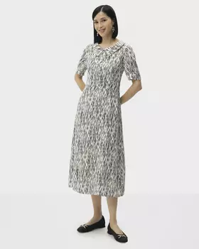 Платье А-силуэта из вискозы