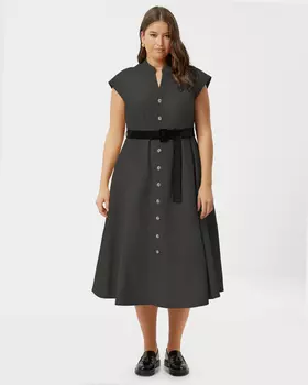 Платье А-силуэта с поясом в комплекте