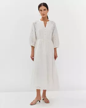 Платье из хлопкового шитья