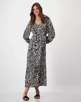 Платье макси из струящейся вискозы