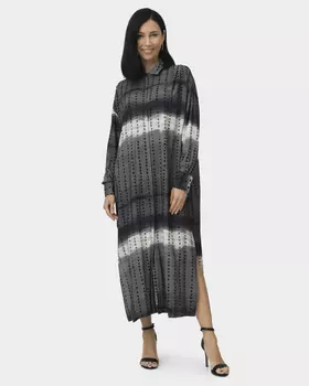 Платье макси с градиентным принтом