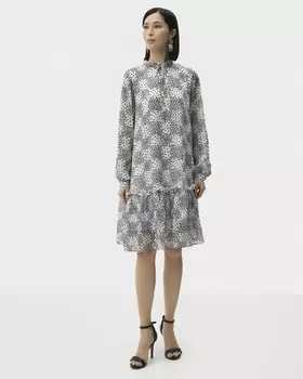 Платье миди трапециевидного силуэта