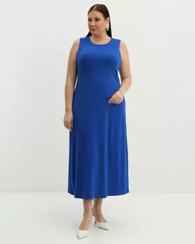 Макси-платье без рукавов