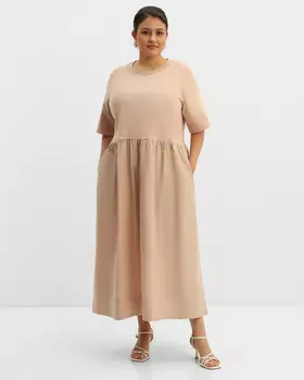 Платье, р. 46, цвет Бежевый