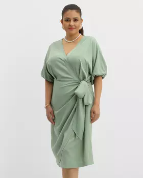 Платье, р. 50, цвет Оливковый