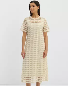 Платье, р. 54, цвет Молочный