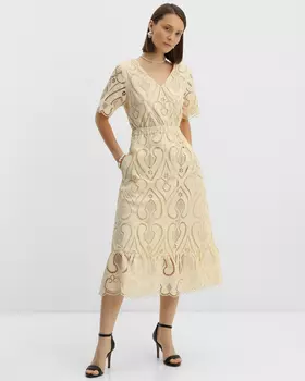 Платье, р. 58, цвет Бежевый