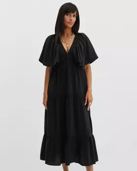 Платье, р. XXL, цвет Черный