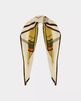 Платок с шерстью и вискозой в составе